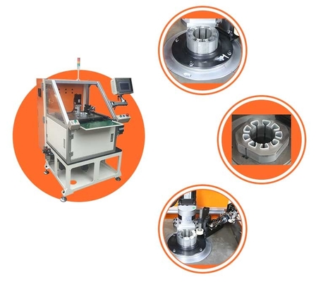 Inserting Insulation Papers Into Variable Frequency Motor Rectifier Electric Slots Motor Slot Insulation Machine SMT-CB160