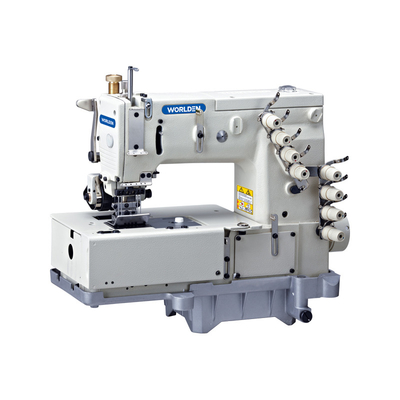 Machine de point à chaînes de double de WD 1508P avec les machines à coudre de Looper de mouvement de mécanisme de roue d'or industrielle horizontale de Juk
