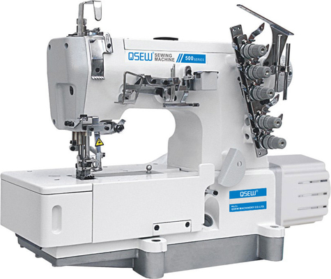 Machine à coudre industrielle de la couche horizontale QS-500D-01 de couplage à grande vitesse économiseur d'énergie d'entraînement direct